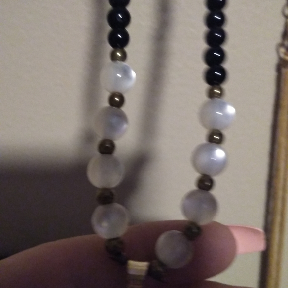 Long beaded panda necklace - Picture 4 of 7